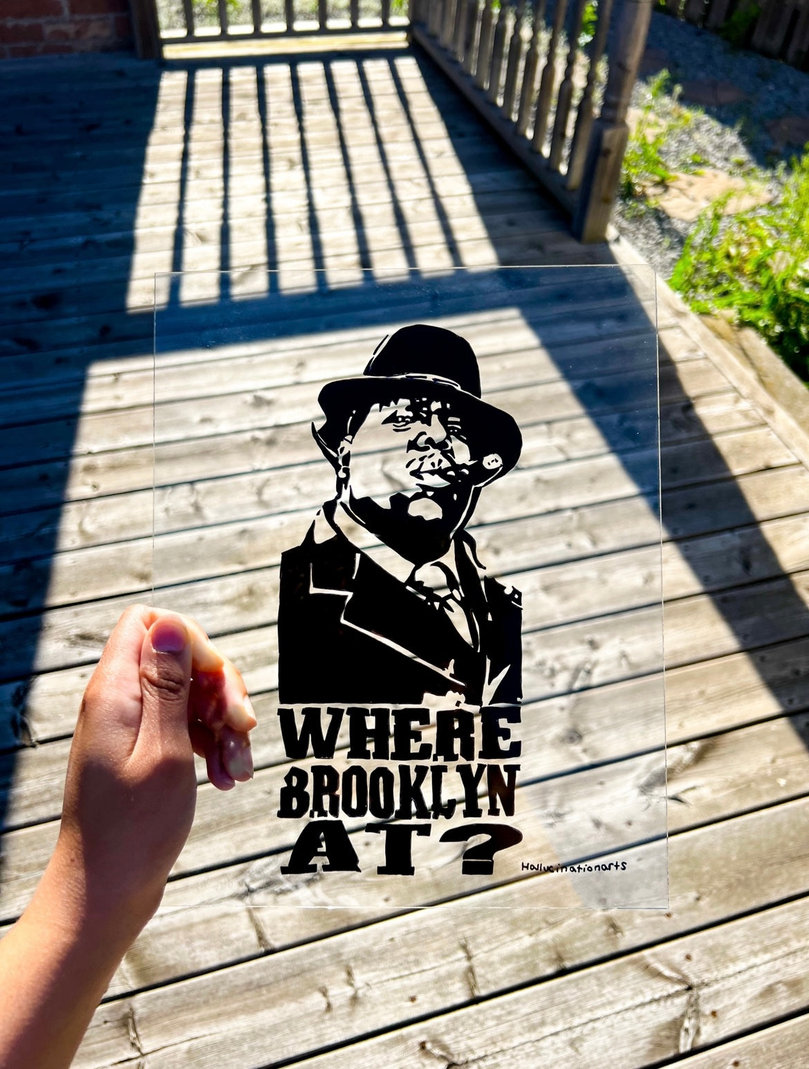 Biggie Glass Painting