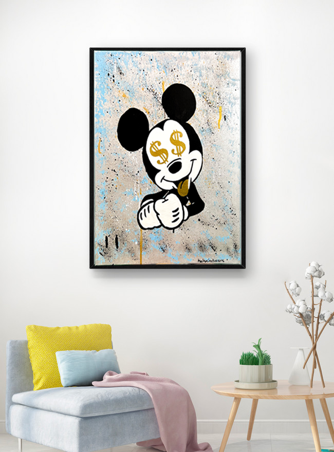 Money Mickey Painting