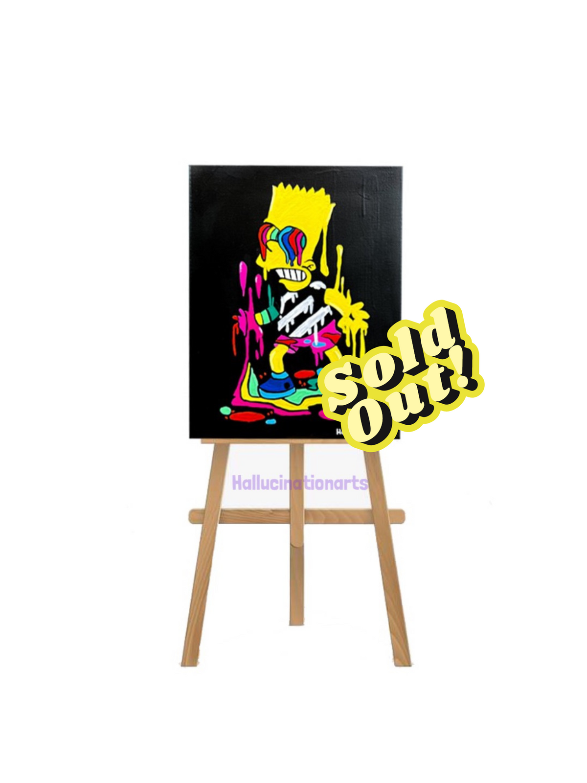 Trippy Bart Painting - SOLD OUT